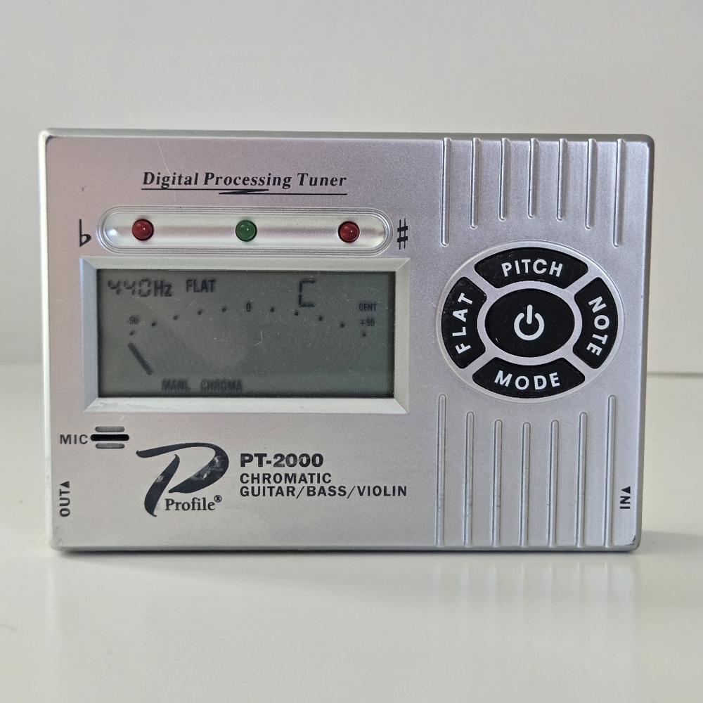 Profile PT-2000 Digital Chromatic Tuner Guitar Bass Violin